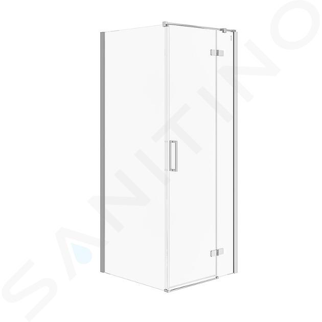 Cersanit Jota - Box doccia 80x80 cm, dx, cromo/vetro trasparente S160-006