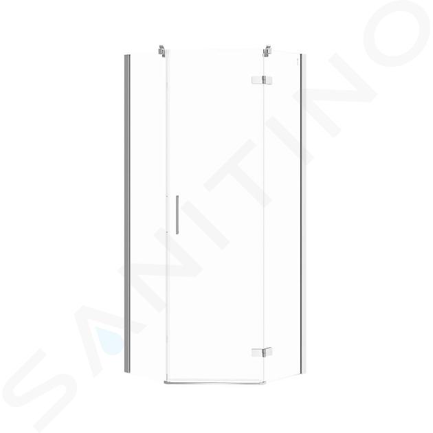 Cersanit Jota - Douchehoek 80x80 cm, rechts, chroom/helder glas S160-009