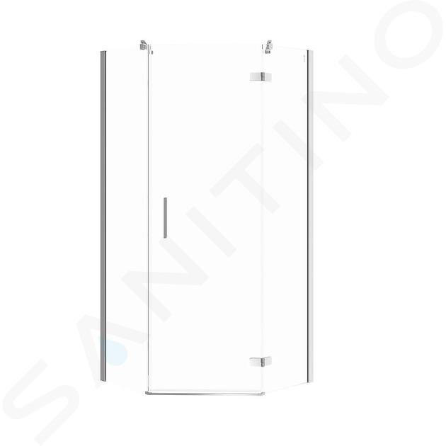 Cersanit Jota - Duschecke 90x90 cm, rechts, Chrom/Klarglas S160-013