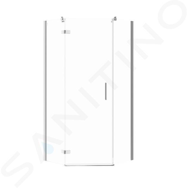 Cersanit Jota - Duschecke 90x90 cm, links, Chrom/Klarglas S160-014