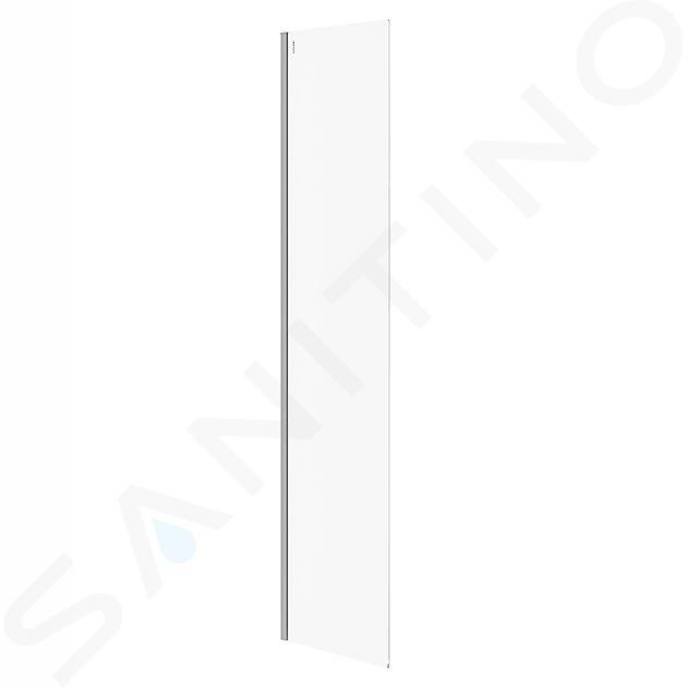 Cersanit Mille - Pared lateral fija para Walk-In, 50x200 cm, cromo/vidrio transparente S161-014