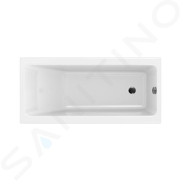 Cersanit Crea - Vasca da bagno 160x75 cm, inc. piedini di supporto, bianco S301-225