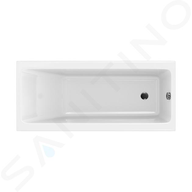 Cersanit Crea - Vasca da bagno 170x75 cm, inc. piedini di supporto, bianco S301-226