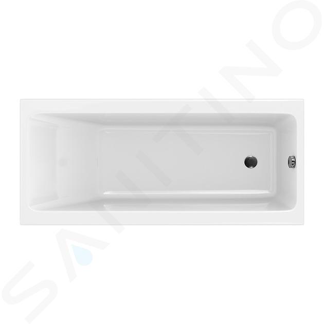 Cersanit Crea - Baignoire 180 x 80 cm, pieds inclus, blanc S301-227