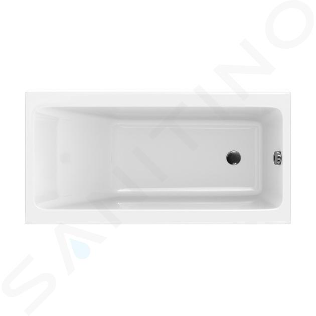 Cersanit Crea - Vasca da bagno 150x75 cm, inc. piedini di supporto, bianco S301-233