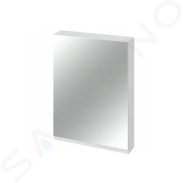 Cersanit Moduo - Armario con espejo, 80x60x14 cm, 1 puerta, bisagras izq./dcha, blanco S590-018-DSM