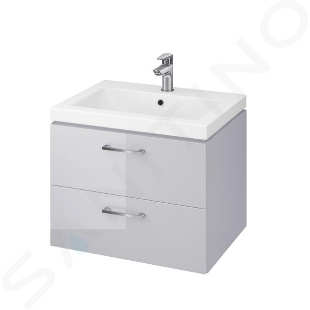 Cersanit Lara - Armario con lavabo, 45x59x45 cm, 2 cajones, gris S801-213-DSM