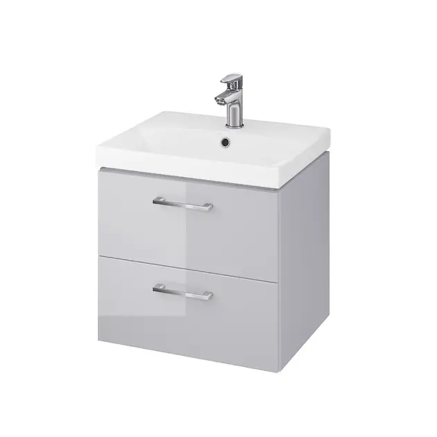 Cersanit Lara - Szafka z umywalką, 46x49x40 cm, 2 szuflady, szary S801-215-DSM