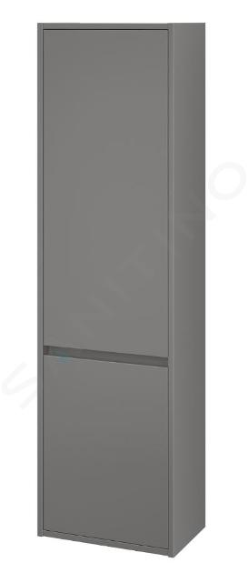 Cersanit Crea - Armoire haute, 140x40x25 cm, 2 portes, charnières G/D, gris S924-025