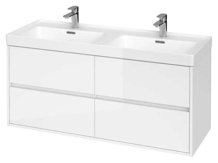 Levně Cersanit Crea - Umyvadlová skříňka 53x119x45 cm, 4 zásuvky, bílá S931-001