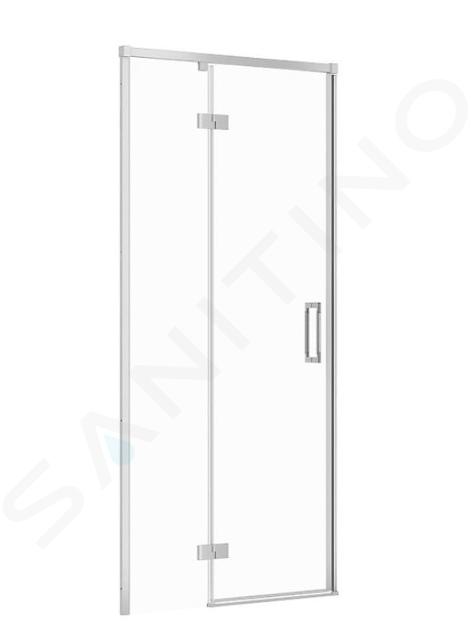 Cersanit Larga - Porte de douche 90x195 cm, gauche, chrome/verre clair S932-120