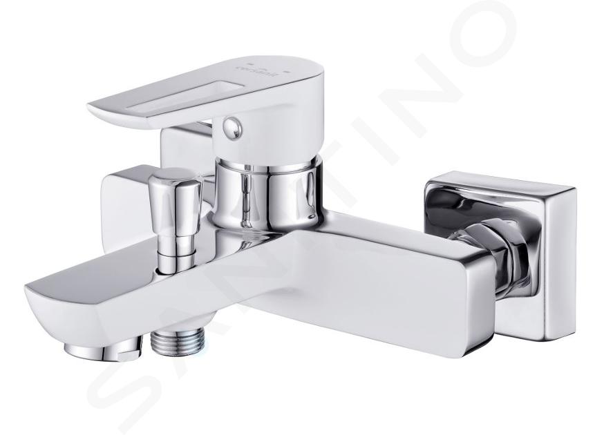 Cersanit Mille - Miscelatore per vasca da bagno, bianco/cromo S951-008