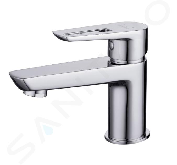 Cersanit Mille - Grifo de lavabo con desagüe, cromo S951-045