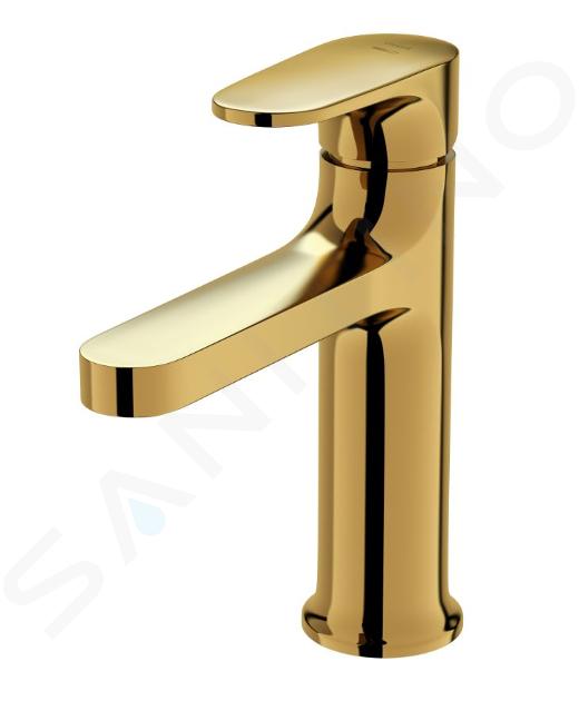 Cersanit Inverto - Miscelatore da lavabo, oro S951-297