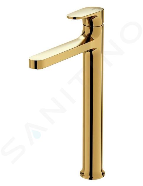 Cersanit Inverto - Miscelatore da lavabo, oro S951-298