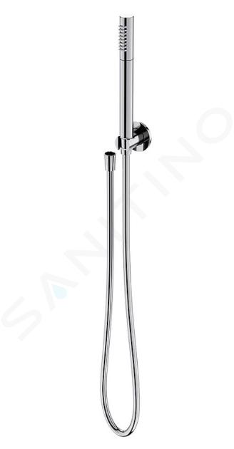 Cersanit Inverto - Set de pommeau de douche, support et flexible, chrome S951-398