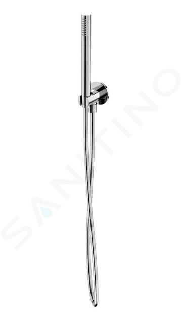 Cersanit Inverto - Set de pommeau de douche, support et flexible, chrome S951-708