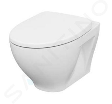 Cersanit Moduo - Inodoro suspendido con asiento SoftClose, CleanOn, blanco K701-262