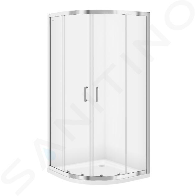 Cersanit Zip - Cabine de douche 89x89 cm, chrome/verre clair S154-002