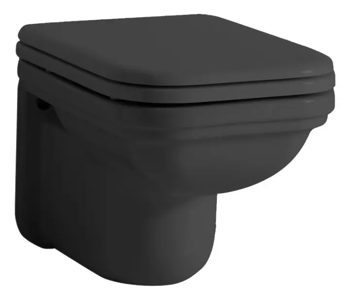 E-shop Sapho Kerasan Waldorf - WC kombi misa, matná čierna 411531