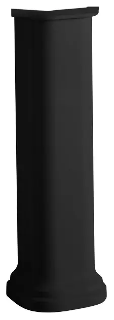 Sapho Kerasan Waldorf - Columna para lavabo de 60, 80 cm, negro mate 417031