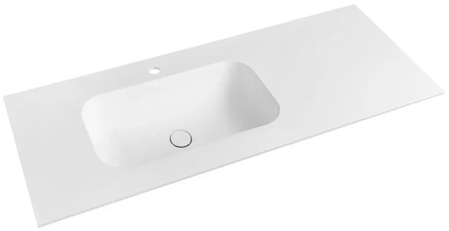 E-shop Sapho Treos - Umývadlo 97x51 cm, bez prepadu, otvor na batériu, matná biela TS097-0101-L