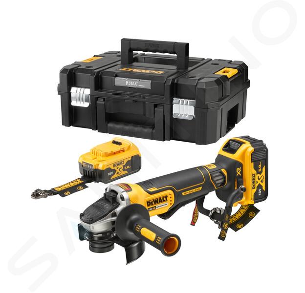 DeWALT Náradie - 18V uhlová brúska 125 mm, 2x aku 5,0 Ah XR LANYARD READY, bez nabíjačky DCG406P2LRT-XJ