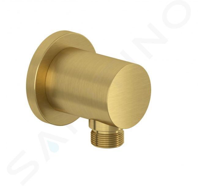 Kludi Nova Fonte - Codo de pared, oro cepillado 20543N0-15