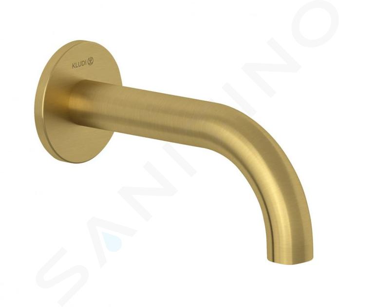 Kludi Bozz - Bocca di erogazione per vasca da bagno, color oro spazzolato 38505N0