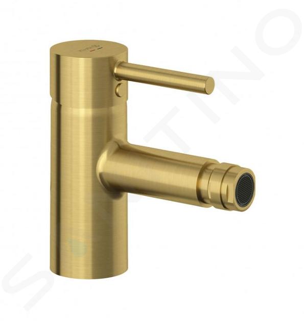 Kludi Bozz - Miscelatore per bidet, con sistema di scarico, color oro spazzolato 38533N076