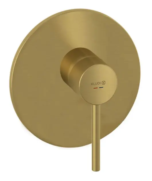 Kludi Bozz - Grifo de ducha empotrado, oro cepillado 38655N076