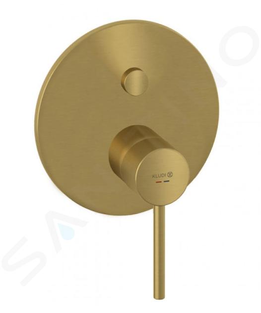 Kludi Bozz - Bateria podtynkowa do 2 odbiorników, brushed gold 38659N076