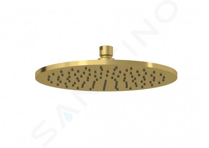 Kludi A-Qa - Soffione doccia, diametro 25 cm, color oro spazzolato 64325N0-00