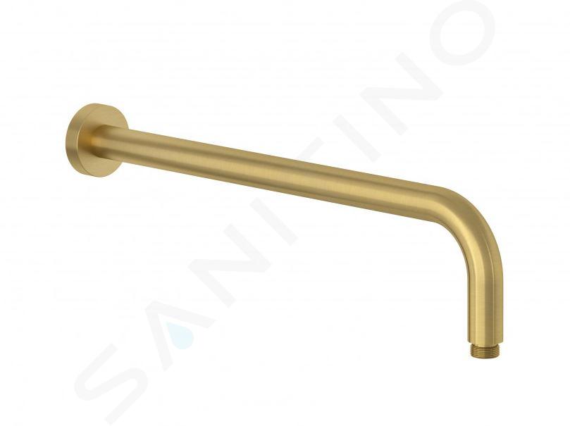 Kludi A-Qa - Braccio doccia, 41 cm, color oro spazzolato 66514N0-00