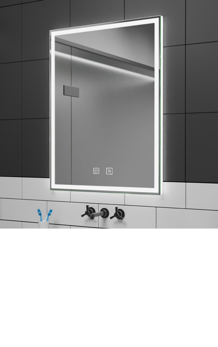 kielle Idolio - Spiegel mit LED-Beleuchtung und Heizung, 60x80 cm 50324001