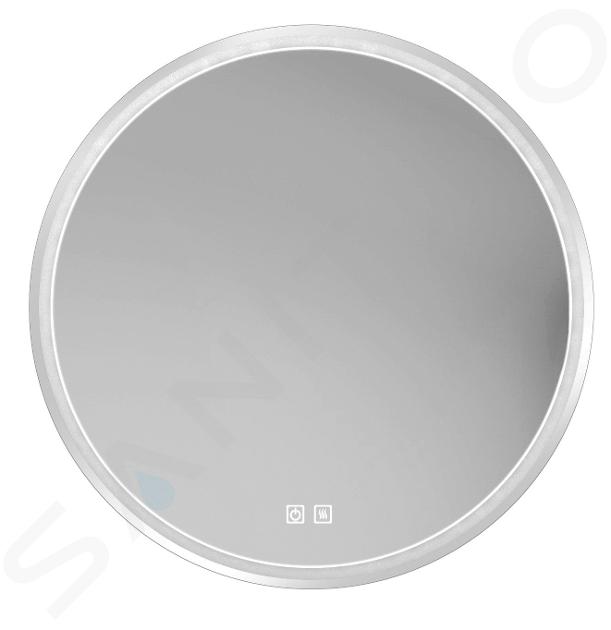 kielle Idolio - Miroir avec éclairage LED et chauffage, diamètre 59 cm, chrome 50324013