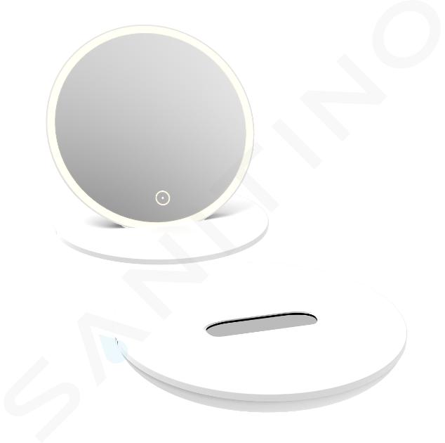 kielle Idolio - Miroir cosmétique portable avec éclairage LED, blanc 50324030