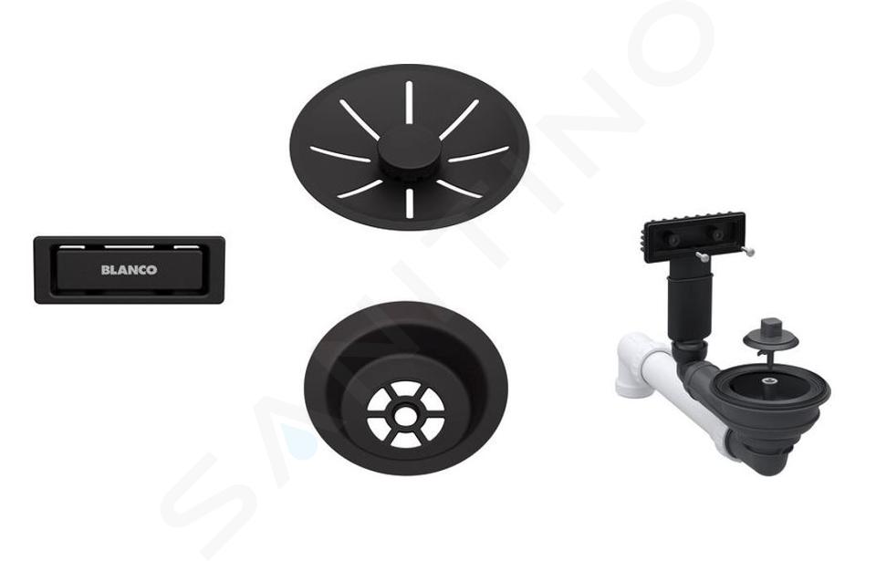 Blanco Accessoires - Kit de vidage InFino, noir mat 207422