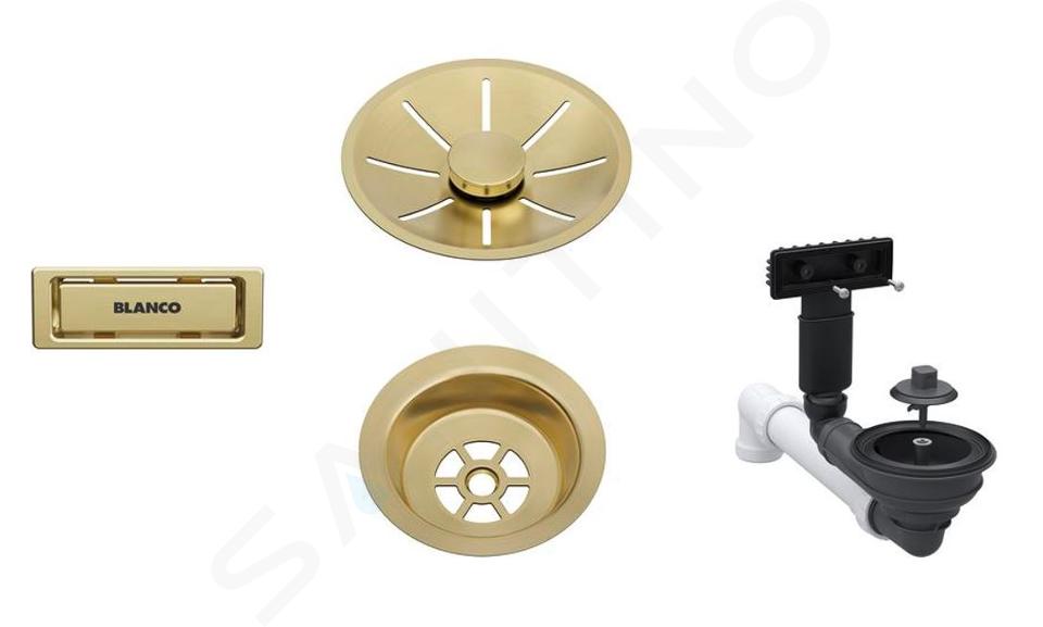 Blanco Accesorii - Set de scurgere InFino, auriu 207423