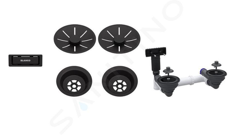 Blanco Accessoires - Kit de vidage InFino, noir mat 207438