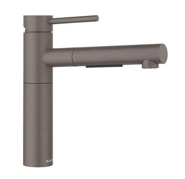 Blanco Alta II - Miscelatore da lavello con doccetta estraibile, grigio vulcano 527548