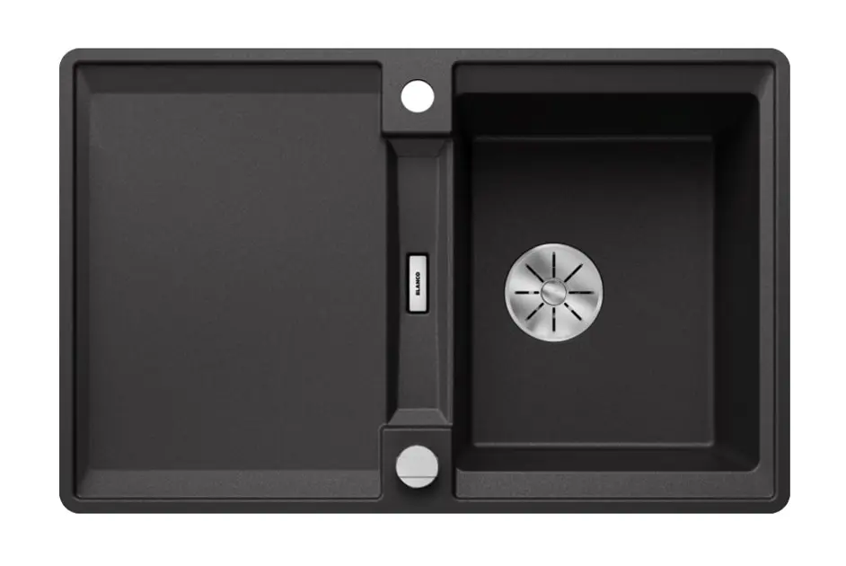 Blanco Adira - Silgranitový dřez, 77x49 cm, s ovládáním odtoku a příslušenstvím, InFino, antracit 527594