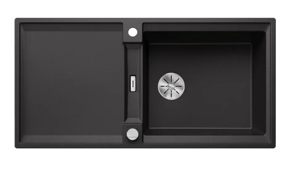 Blanco Adira - Silgranite-tiskiallas, 100x50 cm, valumissäätimellä ja lisävarusteilla, InFino, antrasiitti 527618