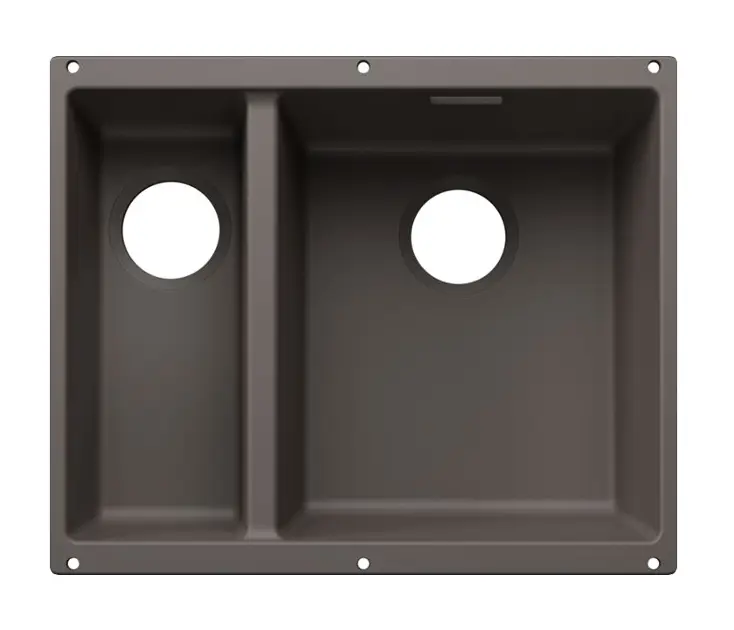 Blanco Subline 340/160 - Zlewozmywak silgranitowy 53x40 cm, zlew po prawej stronie, wulkaniczny szary 527811