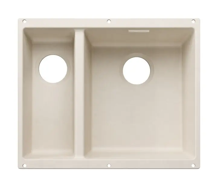 Blanco Subline 340/160 - Zlewozmywak silgranitowy 53x40 cm, zlew po prawej stronie, delikatna biel 527812