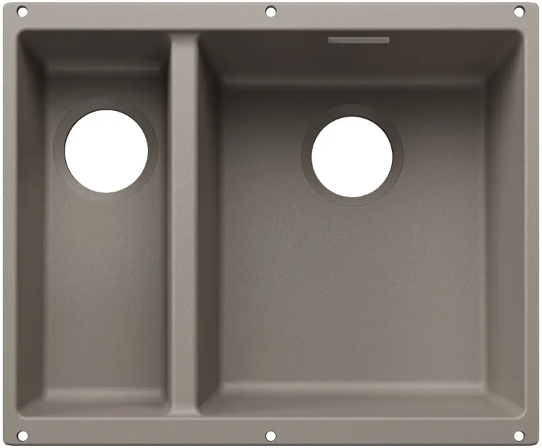 Blanco Subline 340/160 - Zlewozmywak silgranitowy, 56x46 cm, tartufo 527817