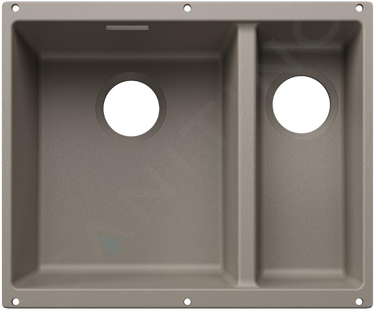 Blanco Subline 340/160 - Zlewozmywak silgranitowy, 56x46 cm, tartufo 527825