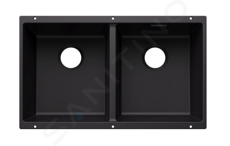 Blanco Subline 350/350 - Chiuvetă Silgranite, 76x46 cm, negru 527826