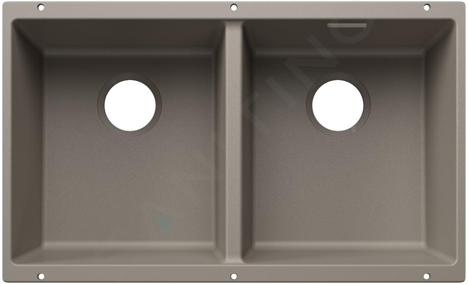 Blanco Subline 350/350 - Évier en silgranit, 76x46 cm, tartufo 527833