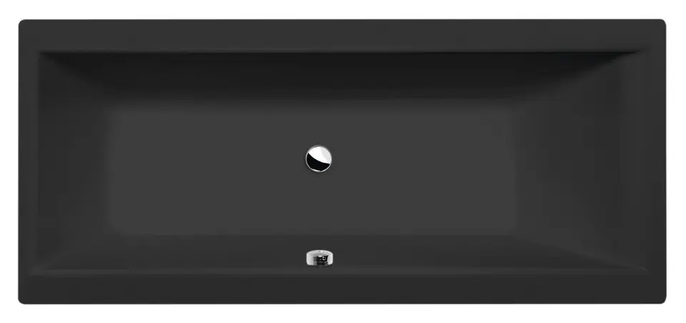 Polysan Cleo - Vasca da bagno 160x70 cm, nero opaco 73611.21